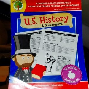 Workbook for US history and government, barely used